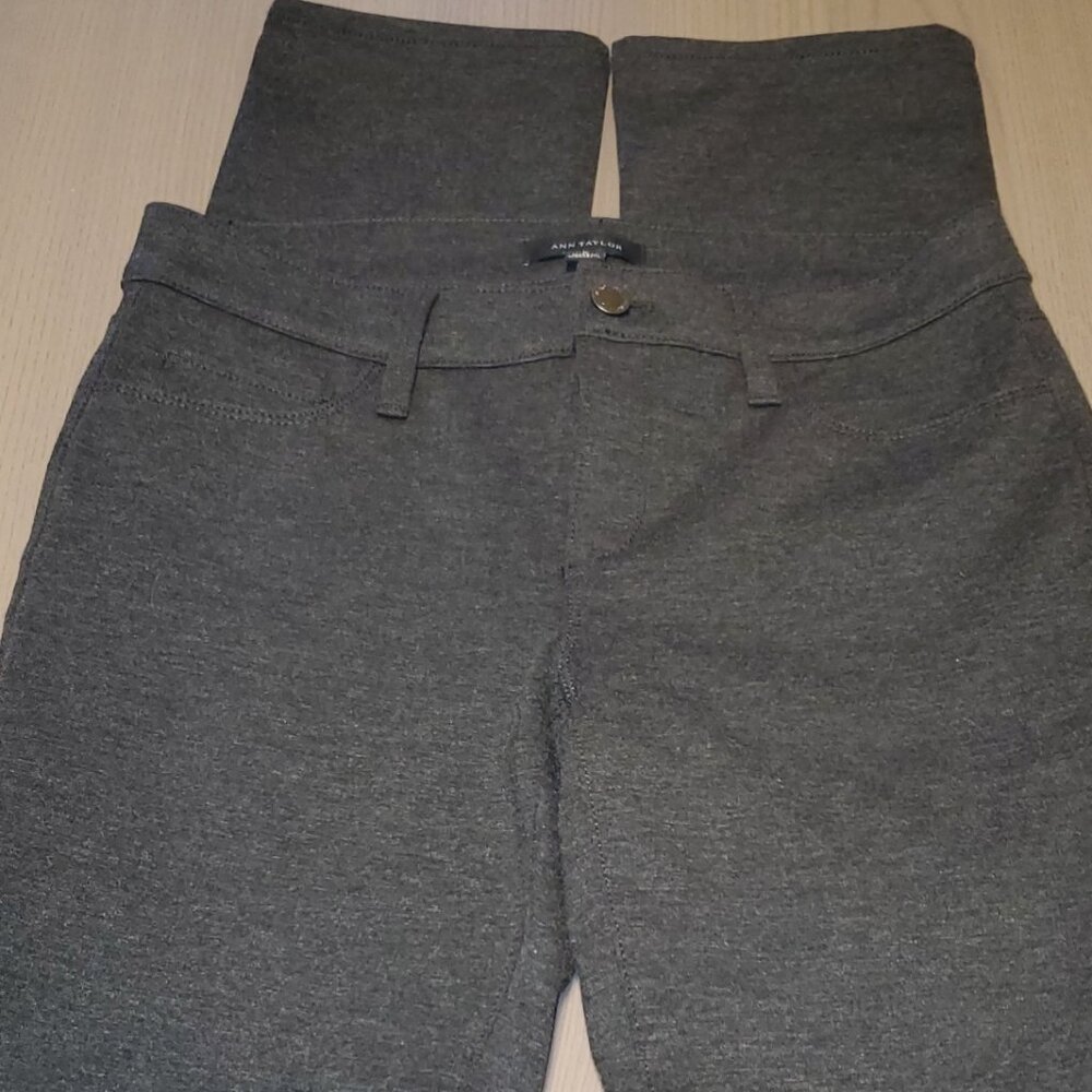 Ann Taylor Charcoal Gray Stretch Pants